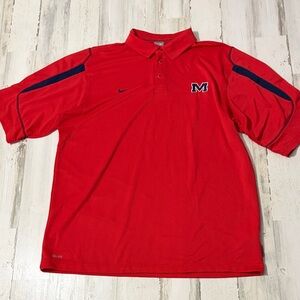 Nike Ole Miss Fit Dry Polo Size XL